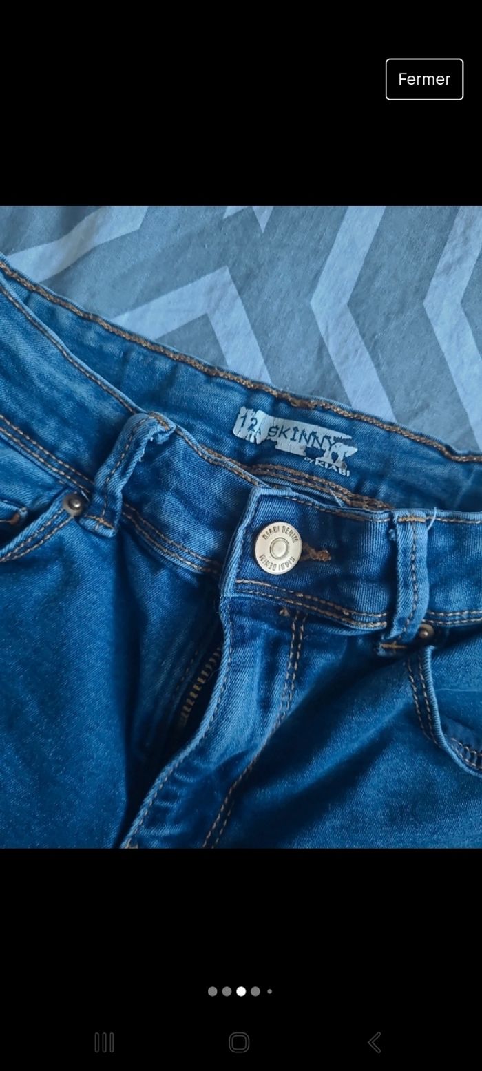 Jeans skinny 12 ans fille - photo numéro 2