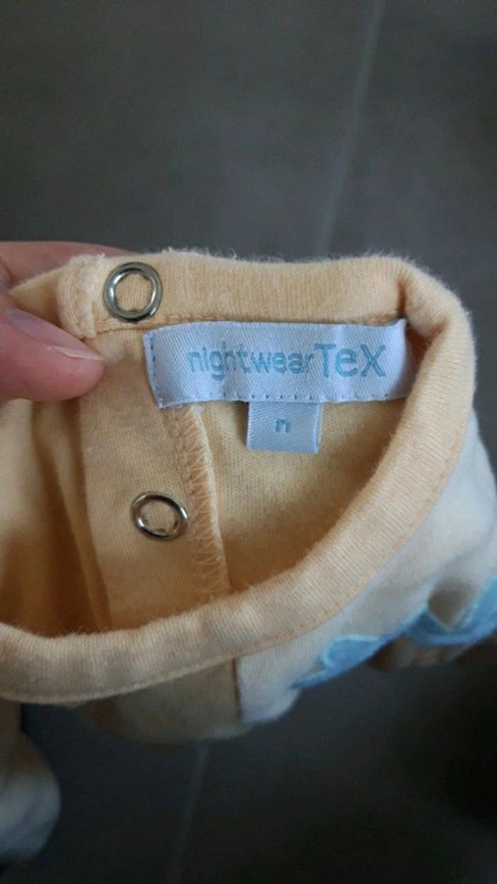 Pyjama/dors bien tex jaune - photo numéro 4