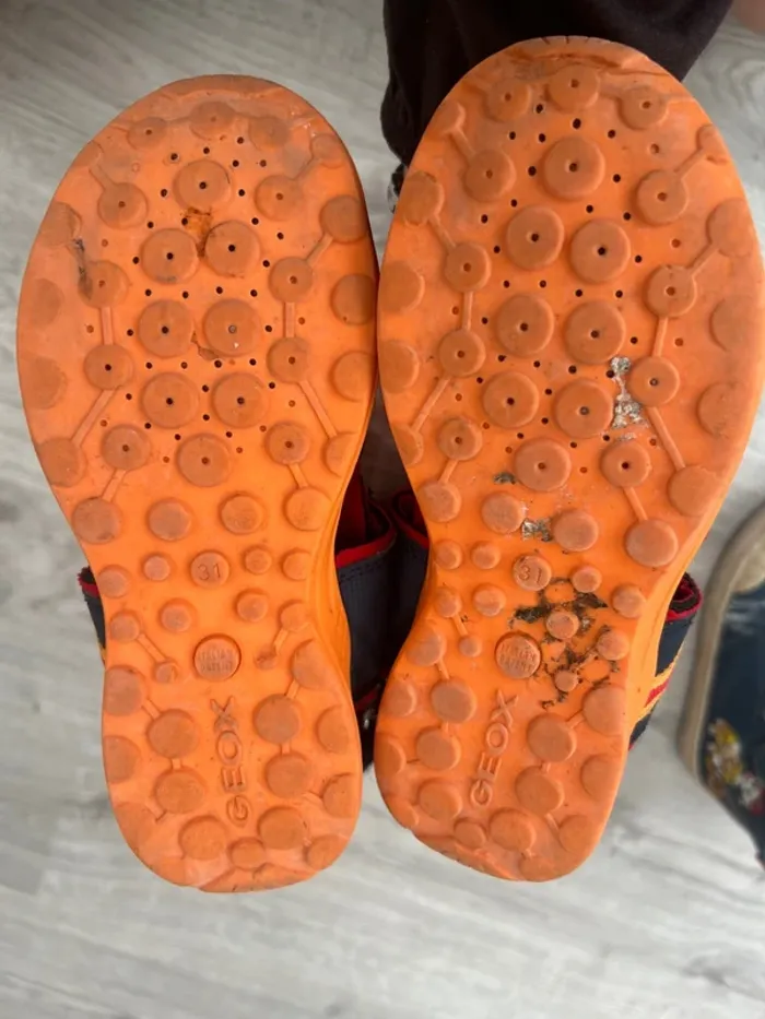 Paire de sandale orange/marine garçon - Geox - 31 - photo numéro 2