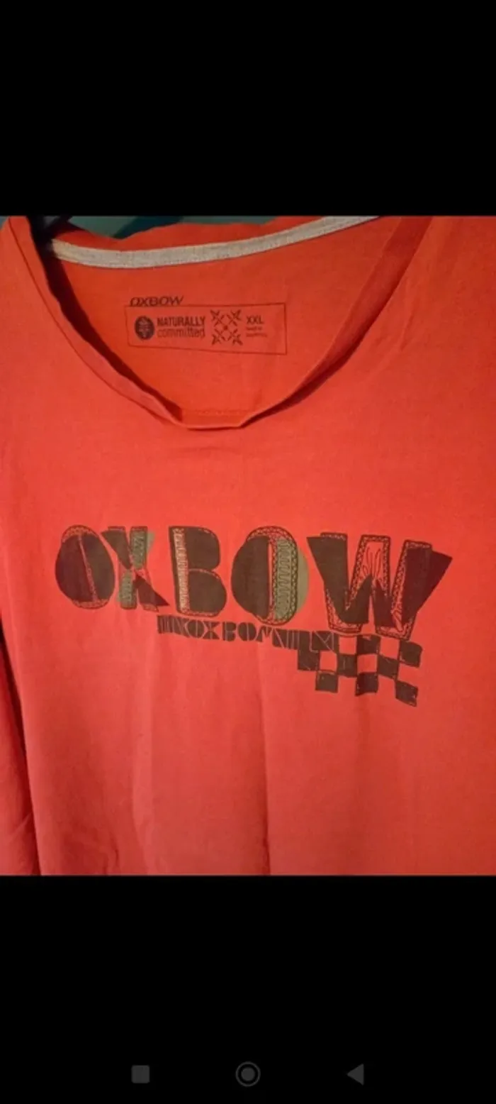 Tee shirt homme Oxbow rouge - photo numéro 2