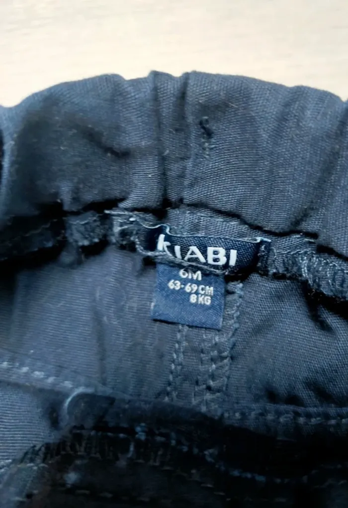 Short fin bleu marine mixte 6 mois Kiabi - photo numéro 3