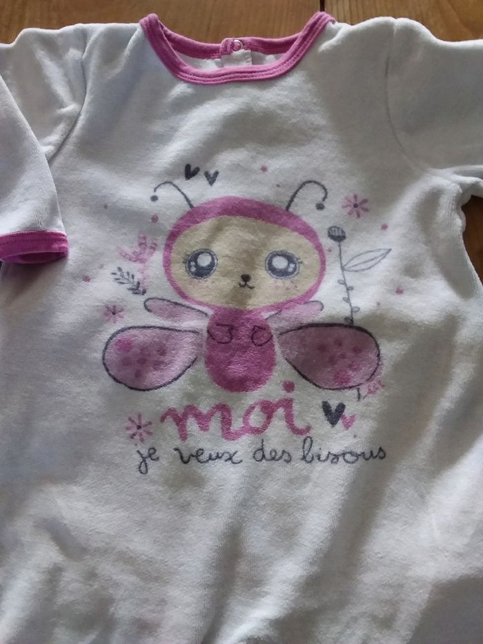 Lot de 2 grenouillère 12 mois fille - photo numéro 3