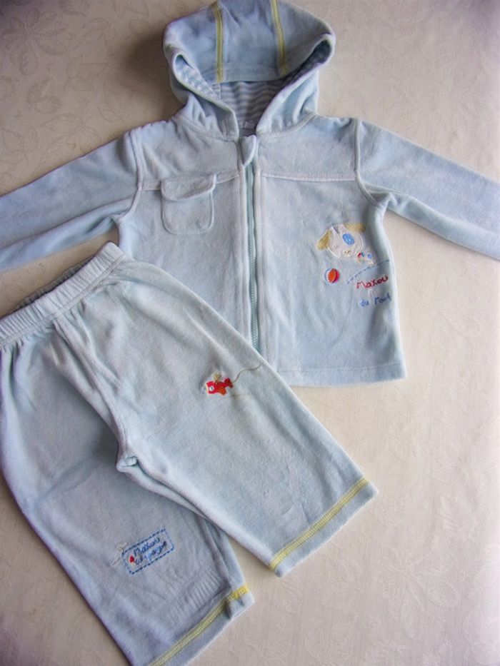 Ensemble jogging à Capuche - 12 mois