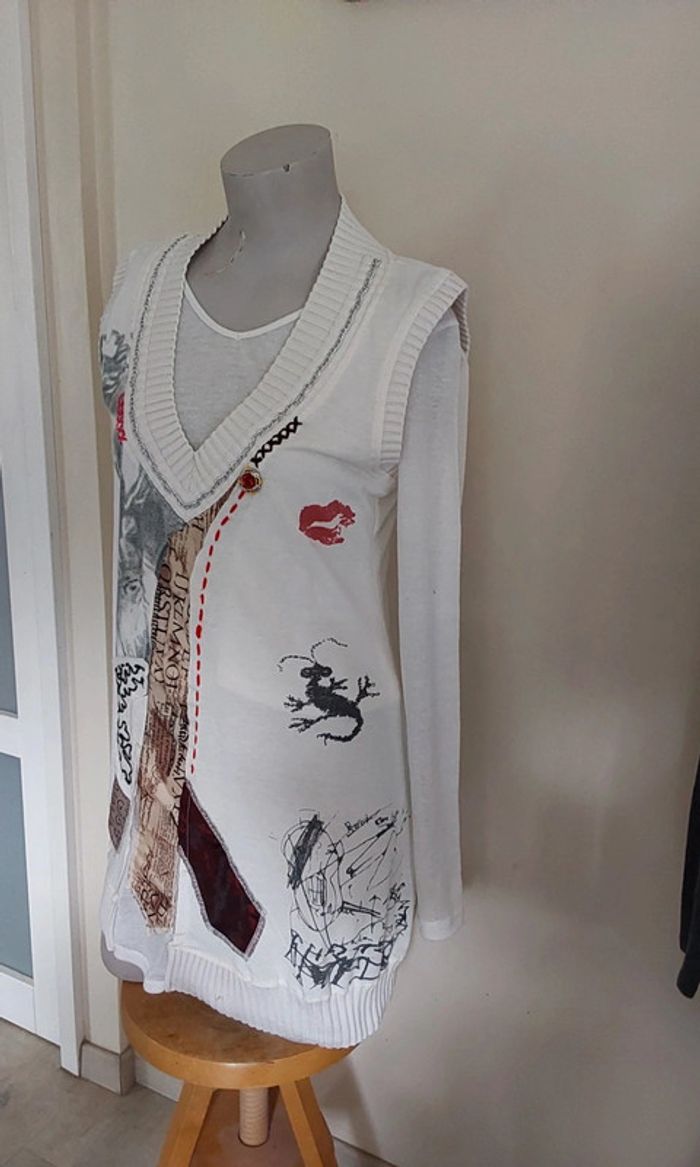 Ensemble débardeur et pull fin en voile Remake T Unique idéal du 36 au 40 - photo numéro 8