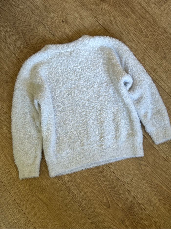 Pull blanc tout doux à manches longues Morgan taille S comme neuf - photo numéro 8