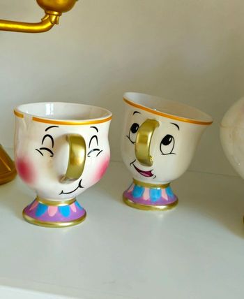 Lot de 2 tasses zip la belle et la bête 