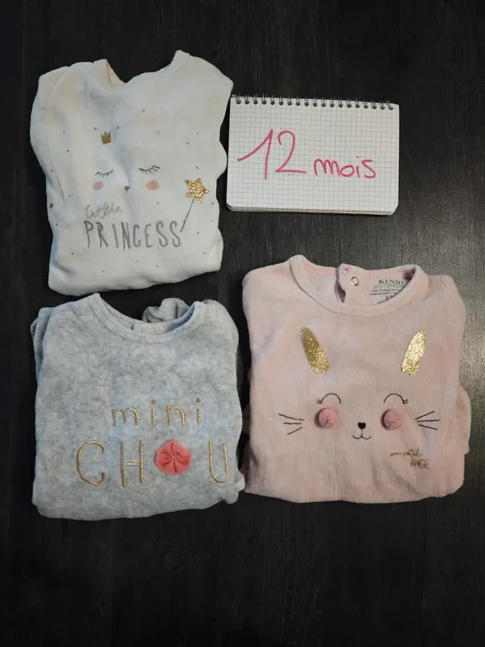 Lot de 3 pyjamas Kiabi