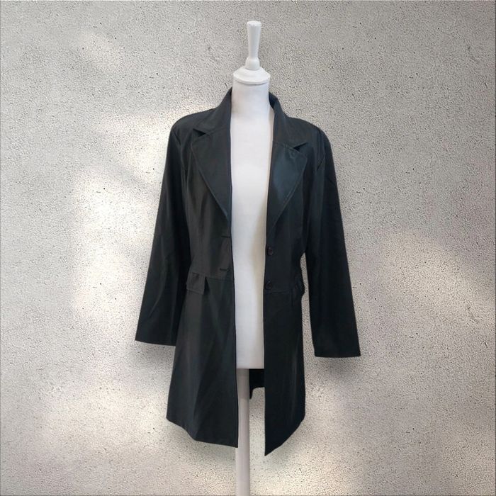 Trench noir imperméable waterproof Bhatti Paris taille S - photo numéro 4