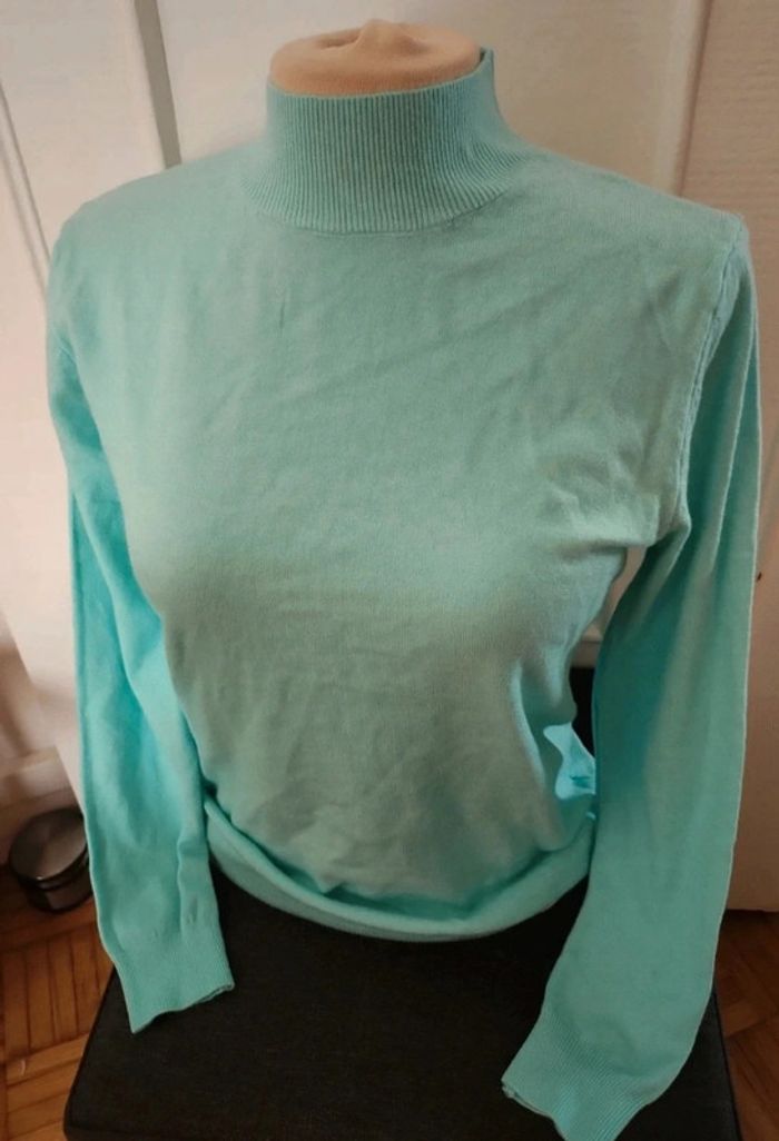 Pull col cheminé coton - photo numéro 2