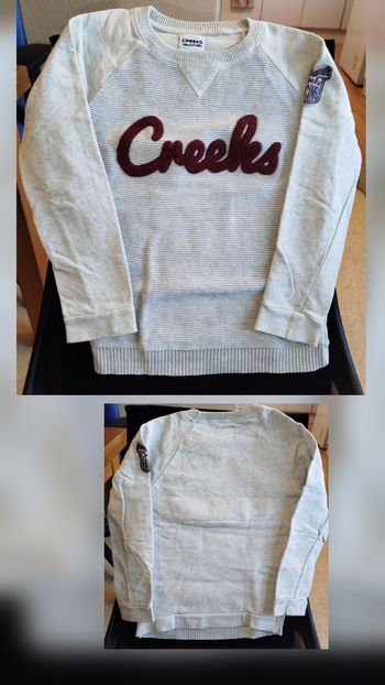 Pull creek gris claire 8 ans