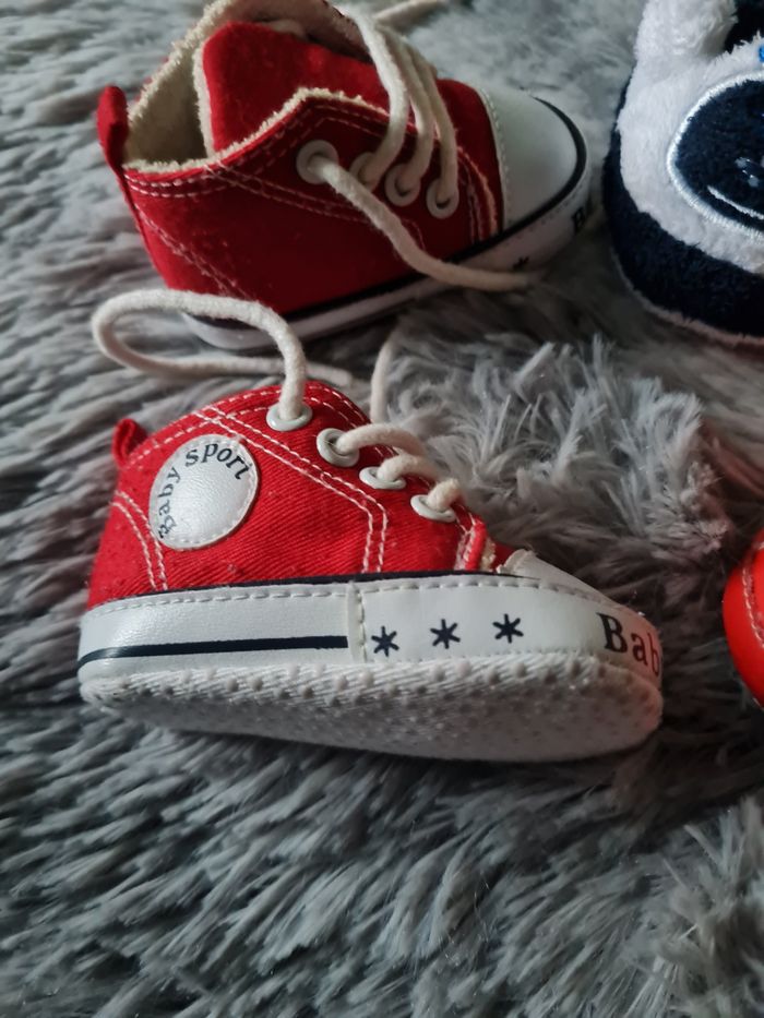 lot X3 chaussures / chausson bébé 0/6 mois - photo numéro 10