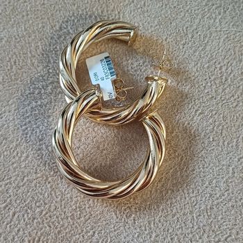 Boucles d'oreilles Créole tressée acier inoxydable