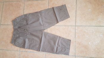 Pantacourt femme 46 (T5) marron clair