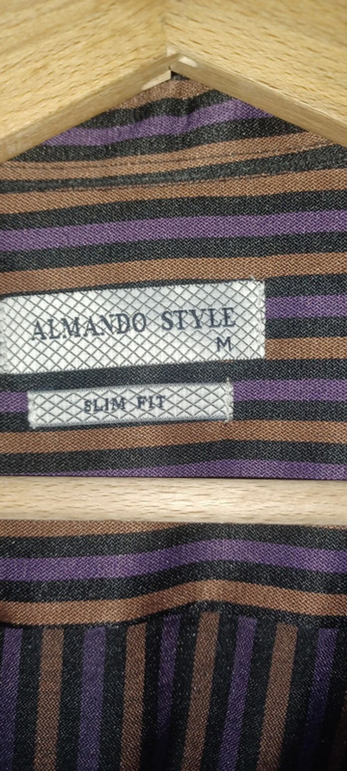 Chemise rayures almando styles slim - photo numéro 3