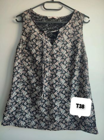 Blouse camaïeu fleurie