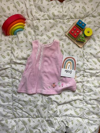 robe sans manches en velours rose 1 mosi absorba