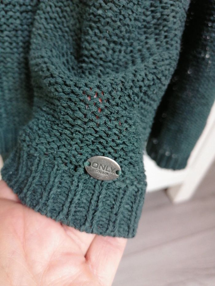 Pull vert foncé taille 40 - photo numéro 2