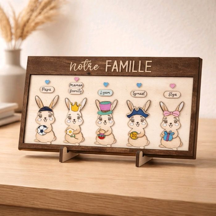 Portrait famille lapin de pâques - photo numéro 2