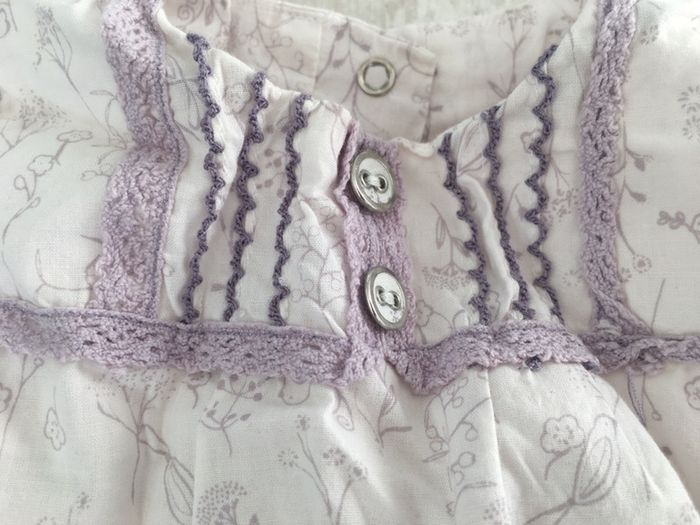 Ensemble fille barboteuse + chapeau Chicco 1 mois - photo numéro 2