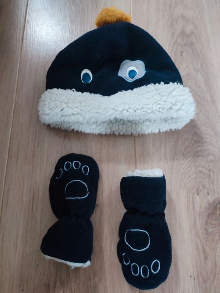 Ensemble bonnet et gants