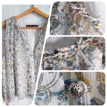 Joli haut fluide et doublé Zara basic Taille L