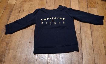 Pull capitaine mignon 23 mois 2 ans tao