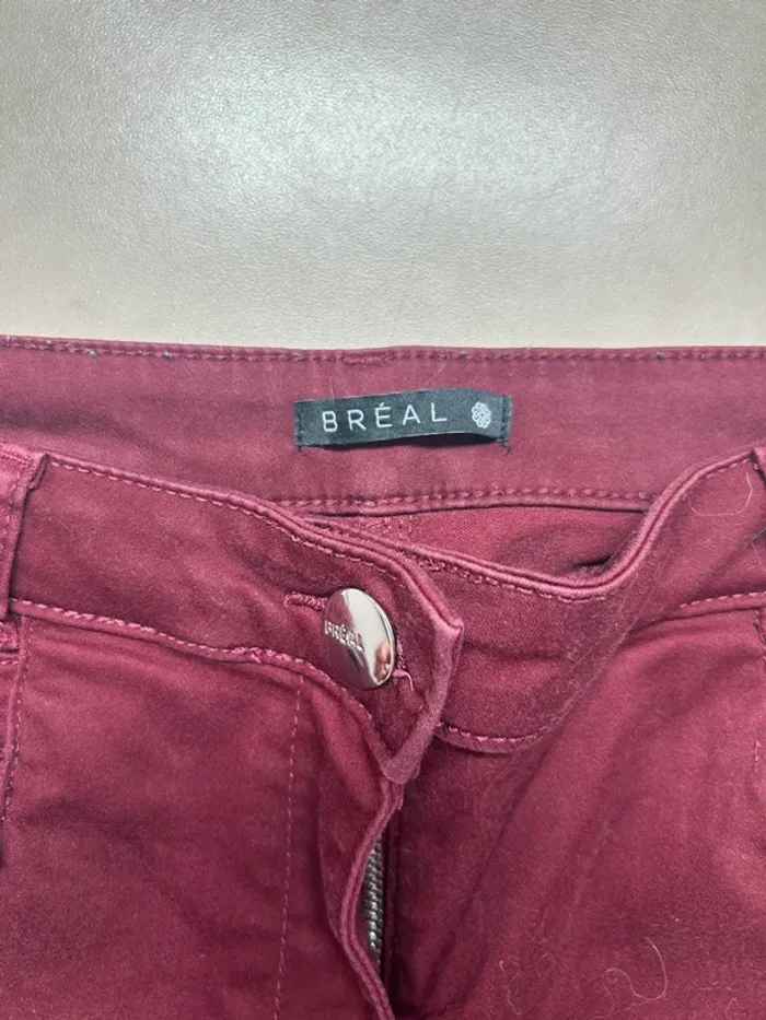 Pantalon bordeau femme taille 40 breal - photo numéro 5