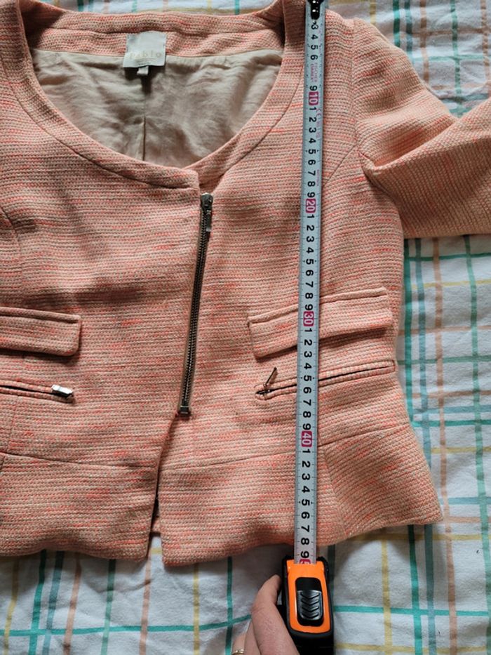 Blazer, orange beige, taille 38, Pablo - photo numéro 9
