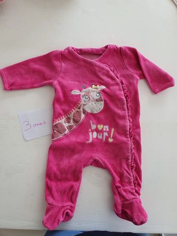 Pyjama velour 3 mois