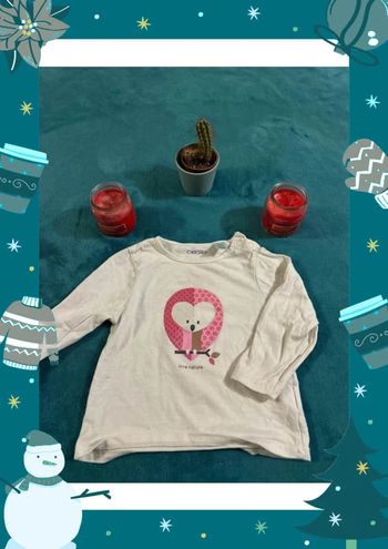 Tee shirt à manche longue obaibi taille 12 mois
