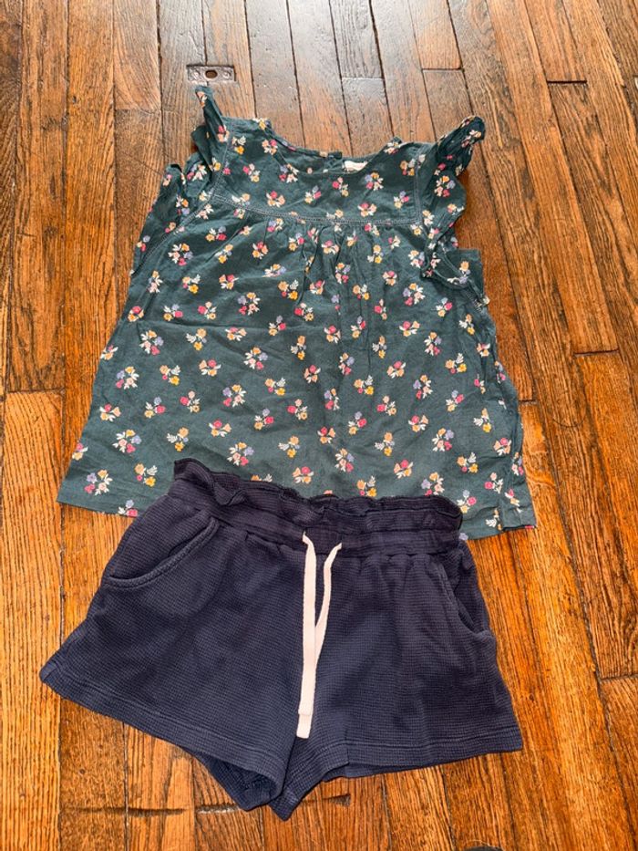 Blouse et short Monoprix 8 ans