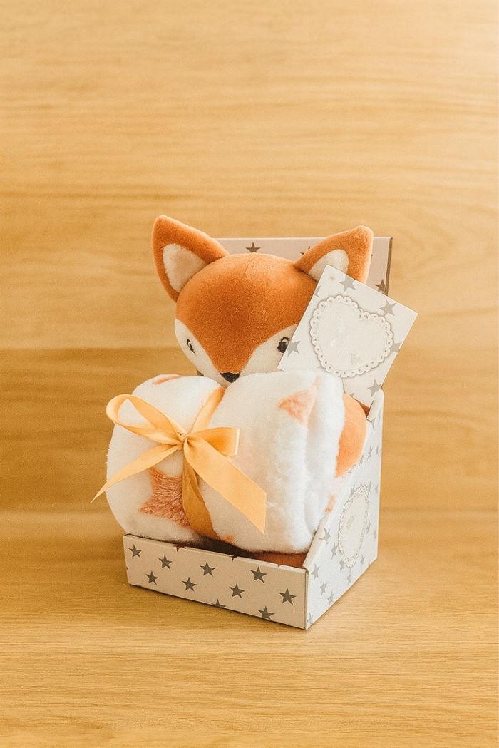 Coffret “Peluche & Plaid” pour bébé - photo numéro 2