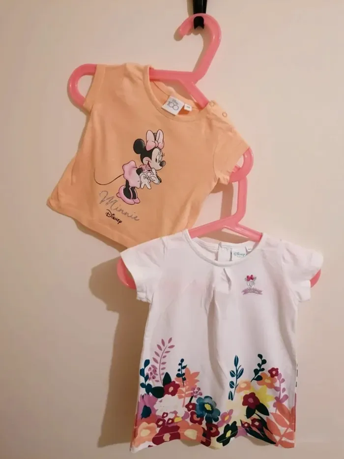 Lot tee-shirt fille disney baby 6 mois