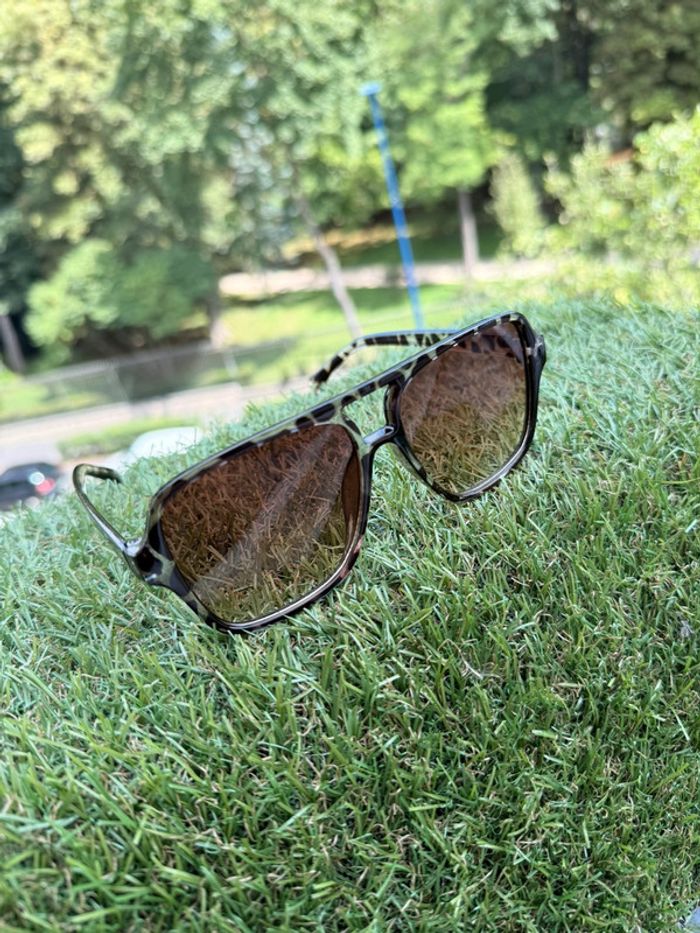 Lunette de soleil vintage mouchetée - photo numéro 3