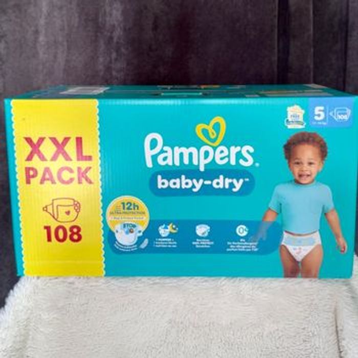 Pampers Couches  Baby Dry Taille 5 XXL Neuf