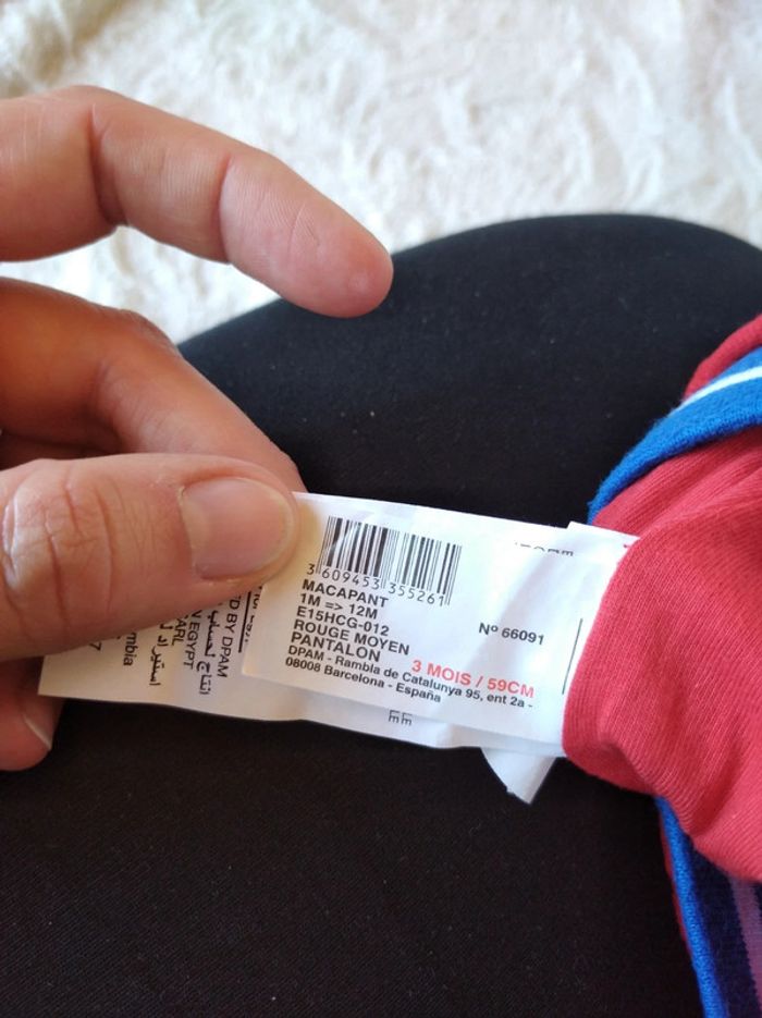 Pantalon doublé style sarouel Garçon 3 mois Dpam 100% coton - photo numéro 7