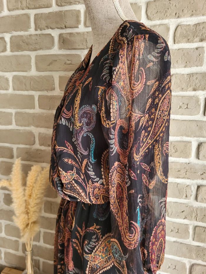 Robe longue et fluide imprimé cachemire Cache Cache - Bohème chic - photo numéro 9