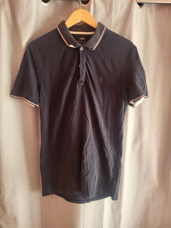 Polo bleu marine celio taille L