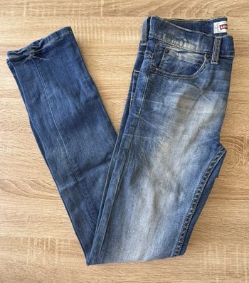 Jean bleu style délavé enfant 12 ans Levi's