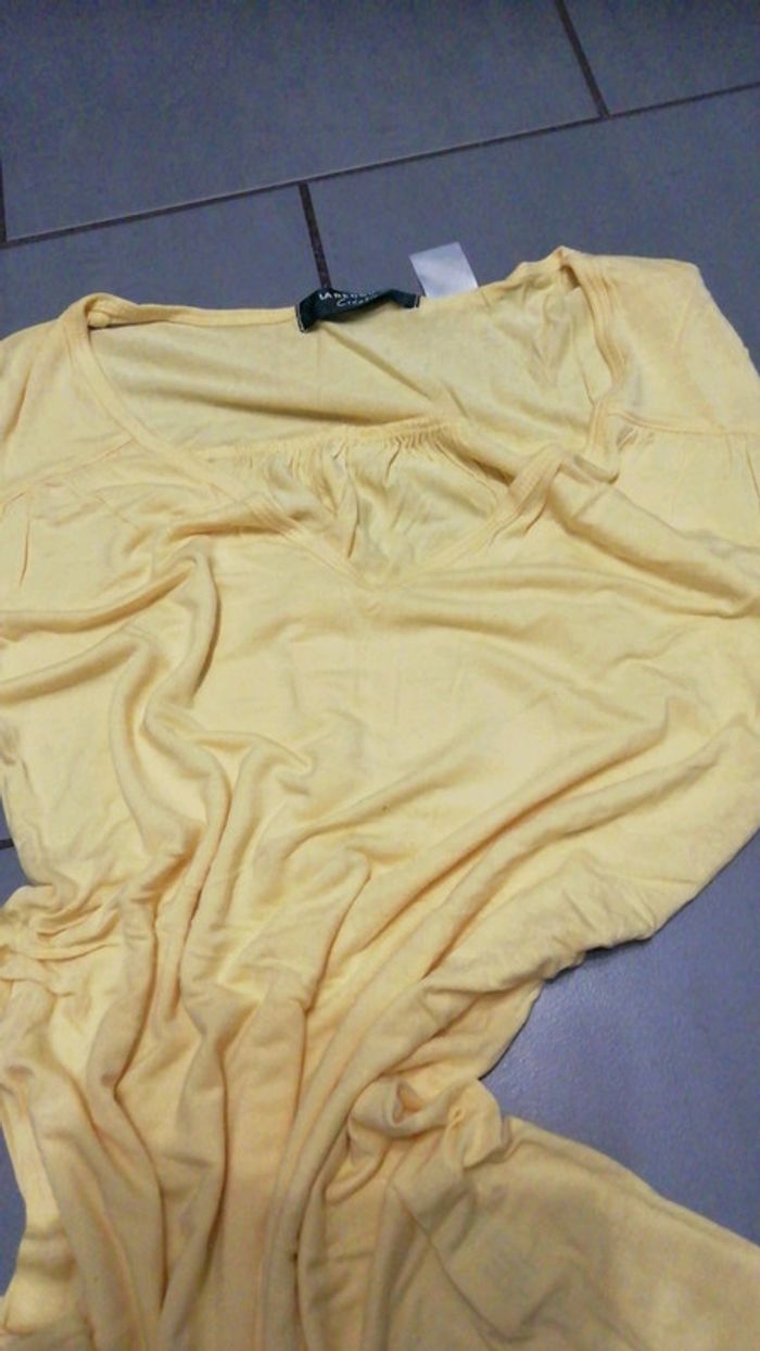 Débardeur long 38/40 jaune la redoute - photo numéro 2