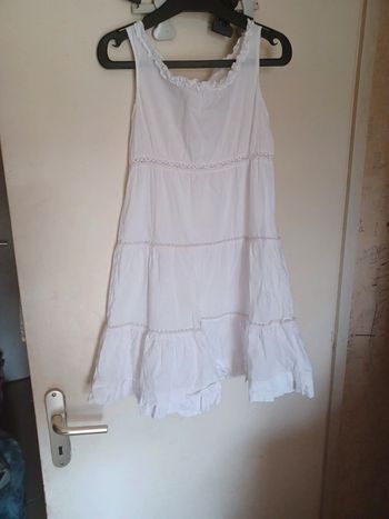 Robe blanche 5 ans 100% coton
