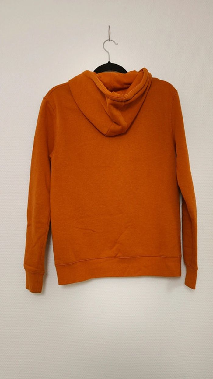 Sweat à capuche orange sans zip avec cordon poche devant - photo numéro 6