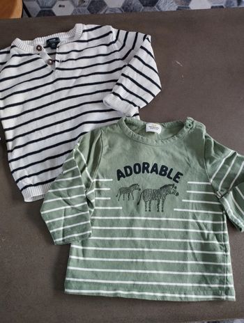 Lot pull et sous pull 12 mois 1an