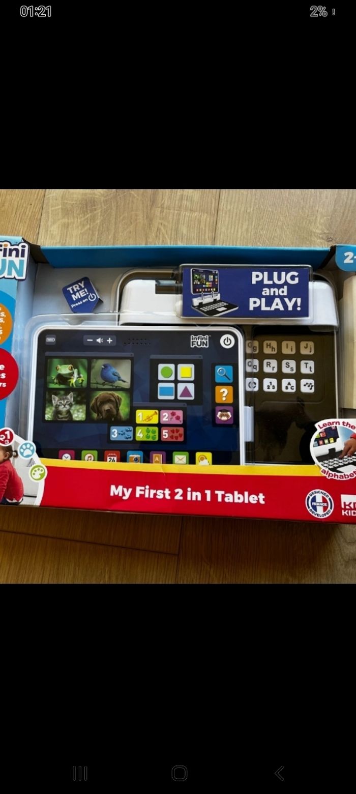 Tablette infini sun  2 ans et plus neuve sous blister