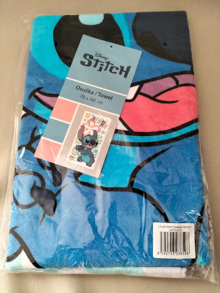 🤍 Serviette Stitch Aloha - 100% coton -, Disney - Neuve 🤍