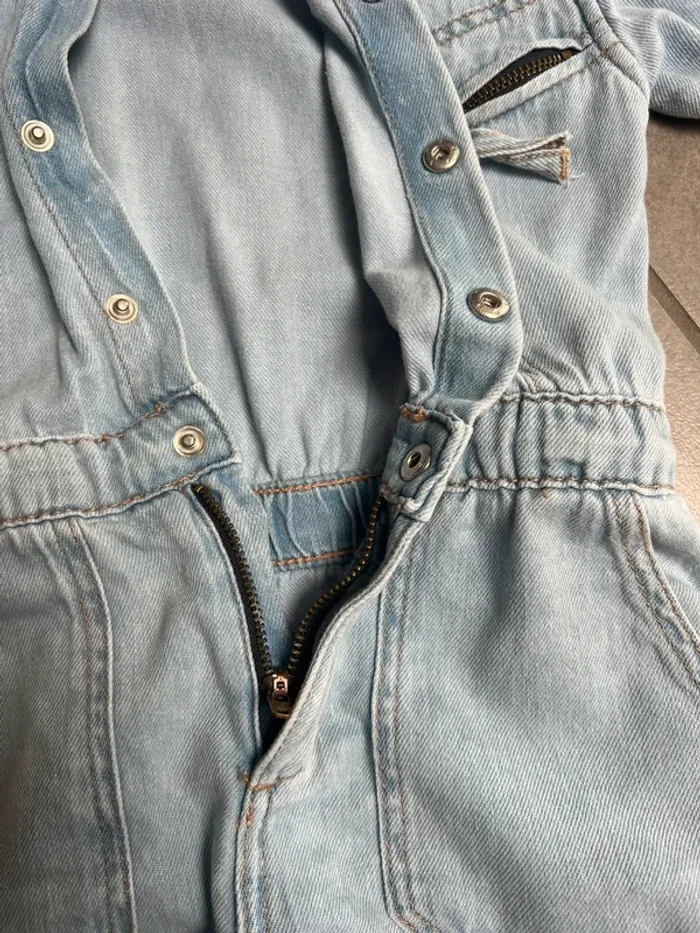 Combi short en jean Zara - photo numéro 3