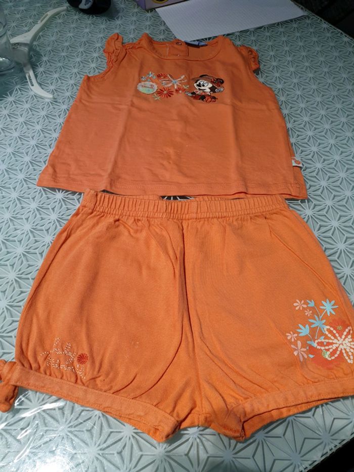 Ensemble débardeur/short Minnie Disney 18 mois