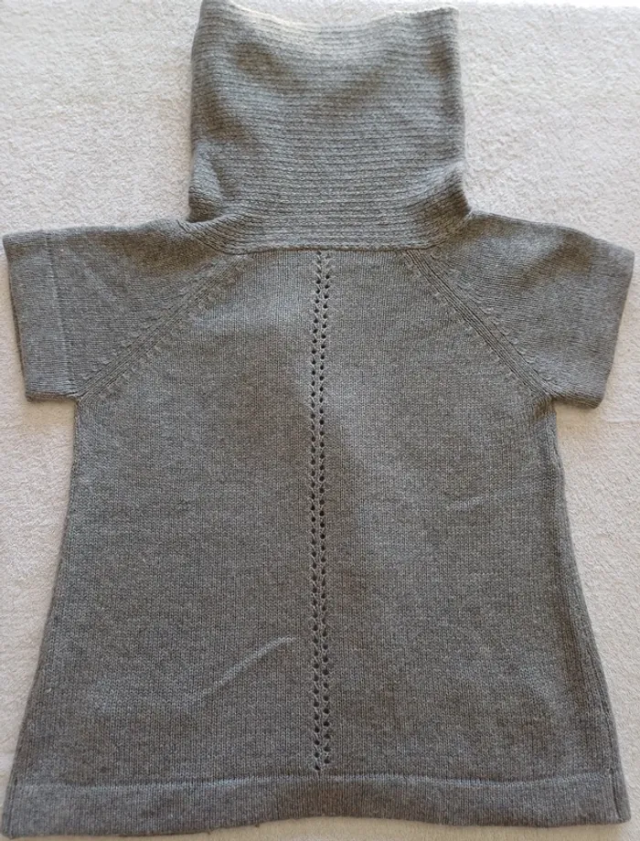 Gilet gris Camïeu gris T3 (40) (familleac72) - photo numéro 2