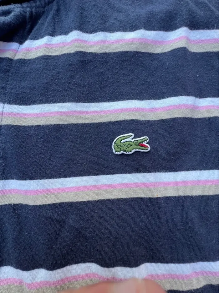 Polo Lacoste rayé taille XL - photo numéro 2