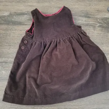 Jacadi - robe velours chocolat 6 mois